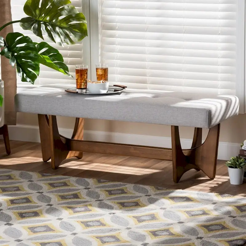 Carson Carrington Ullarp Mid-century Modern Upholstered Bench