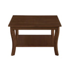Convenience Concepts American Heritage Square Coffee Table with Shelf