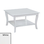 Convenience Concepts American Heritage Square Coffee Table with Shelf