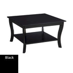 Convenience Concepts American Heritage Square Coffee Table with Shelf