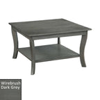Convenience Concepts American Heritage Square Coffee Table with Shelf