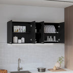 FM Furniture Winslow 150 Wall Cabinet, Four Doors