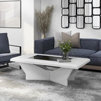 Ameena Contemporary Glass Insert Top Coffee Table by Furniture of America