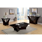 Ameena Contemporary Glass Insert Top Coffee Table by Furniture of America