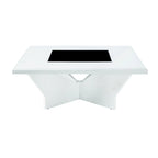 Ameena Contemporary Glass Insert Top Coffee Table by Furniture of America