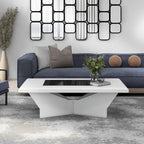 Ameena Contemporary Glass Insert Top Coffee Table by Furniture of America