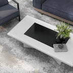 Ameena Contemporary Glass Insert Top Coffee Table by Furniture of America