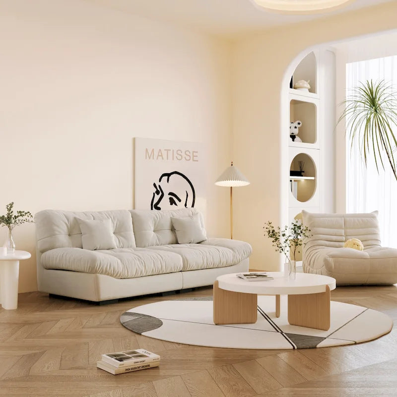 89 Tufted Sofa Cloud Shaped Couch