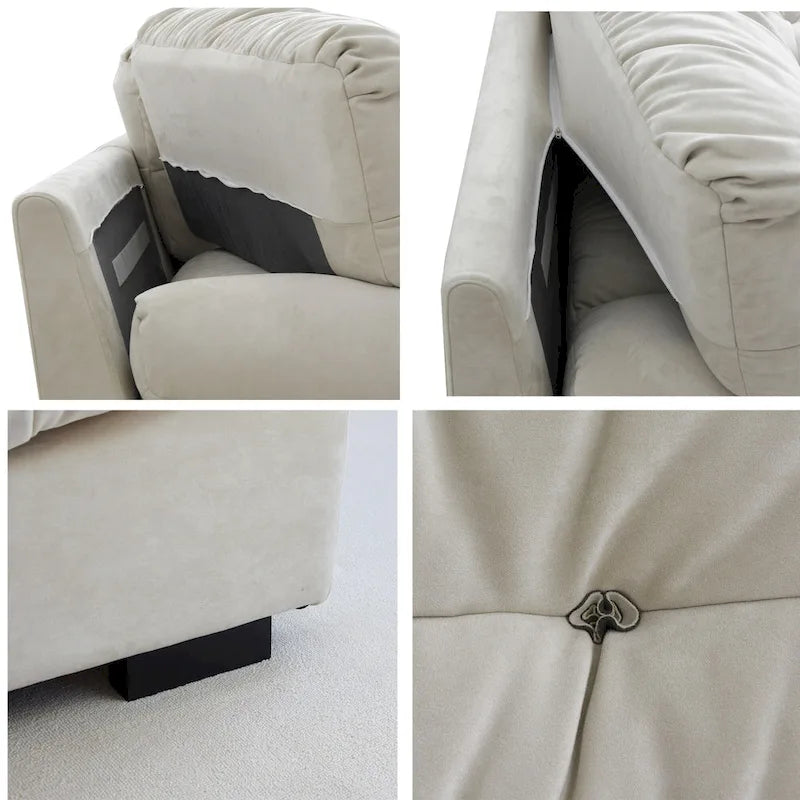 89 Tufted Sofa Cloud Shaped Couch