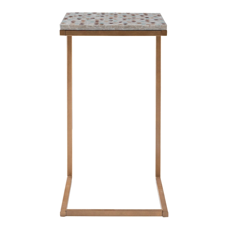 Shawnee Capiz Fish Mosaic Accent C Table