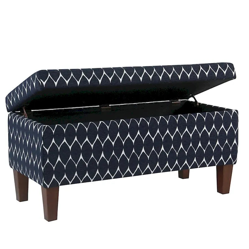 Porch & Den Harmar Large Textured Storage Bench