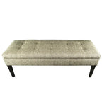 Kaya Button Tufted Upholstered Long Bench