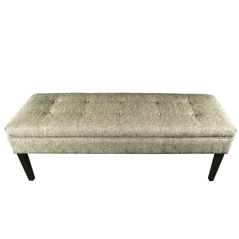 Kaya Button Tufted Upholstered Long Bench