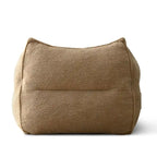 Lazy SofaTeddy Faux Fabric Couch Living Room Sofa Bean Bag Chair with Memory Foam