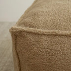 Lazy SofaTeddy Faux Fabric Couch Living Room Sofa Bean Bag Chair with Memory Foam