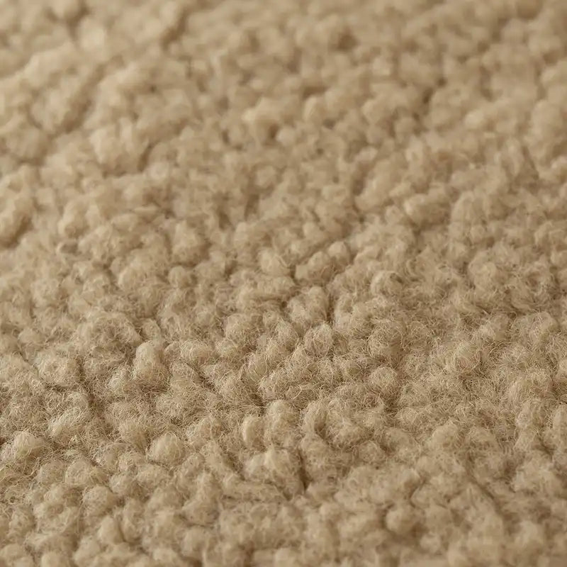 Lazy SofaTeddy Faux Fabric Couch Living Room Sofa Bean Bag Chair with Memory Foam