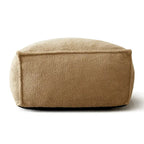 Lazy SofaTeddy Faux Fabric Couch Living Room Sofa Bean Bag Chair with Memory Foam