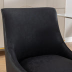 SEYNAR Modern Glam PU Leather Dining Chair or Vanity Chair Set of 2 with Rear Handle