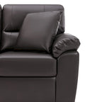 Morden Fort Upholstered Living Room Set, 2 Pieces, Faux Leather Loveseat and Sofa