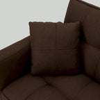 AVAWING 74 Modern Tufted Convertible Futon Sofa Bed with 2 Pillows
