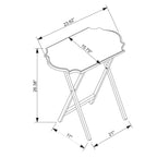 Hedda Folding Snack Tray (Set of 2)