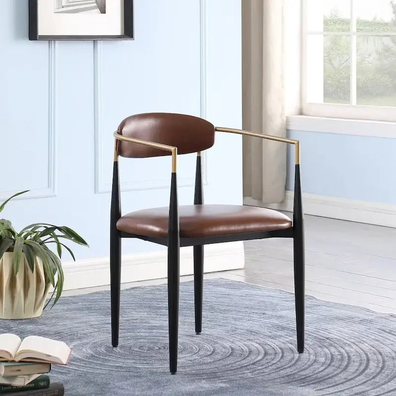 Morden Fort Modern Boucle Dining Chairs Velvet Armchair Set of 2