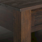 WYNDENHALL Garret SOLID ACACIA WOOD 38 inch Wide Square Rustic Coffee Table - 38 W x 38 D x 19 H