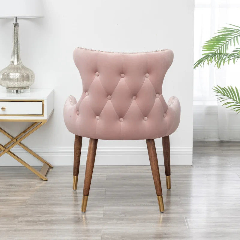 Roundhill Furniture Lindale Mid-century Modern Velvet Accent Chair