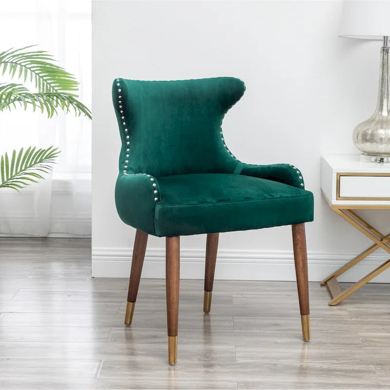 Roundhill Furniture Lindale Mid-century Modern Velvet Accent Chair