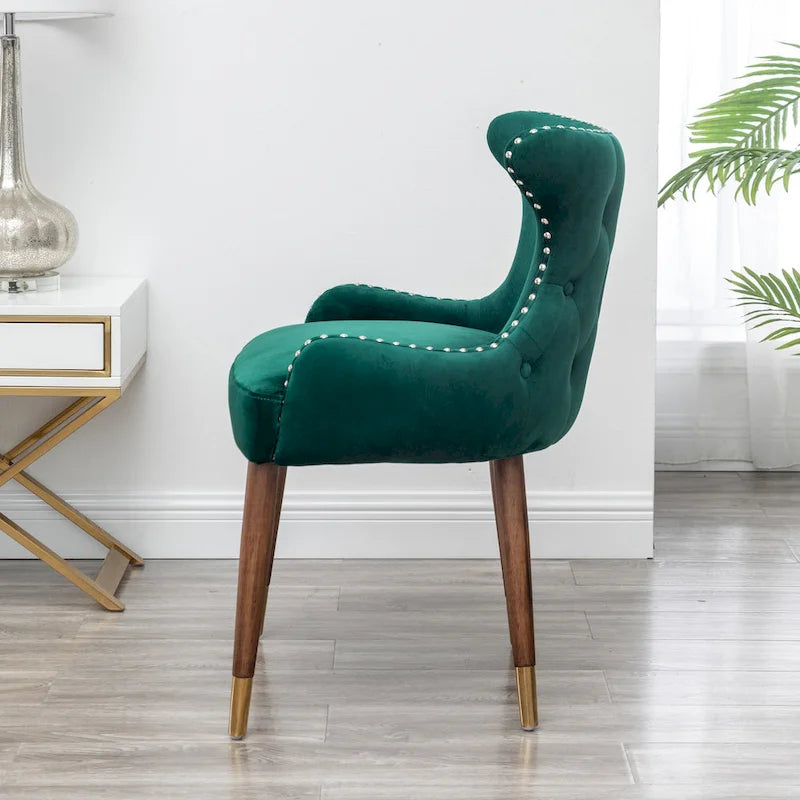 Roundhill Furniture Lindale Mid-century Modern Velvet Accent Chair
