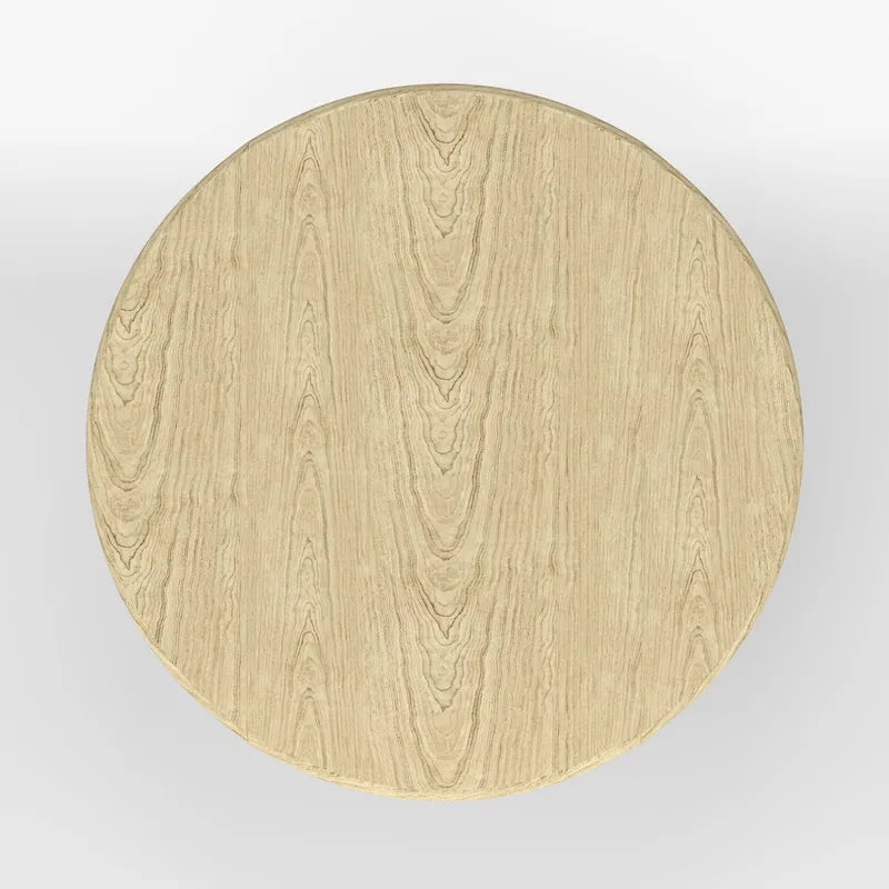 42 Wood Pedestal Base Double Drop Leaf Dining Table