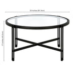 Inez 32 Wide Round Coffee Table