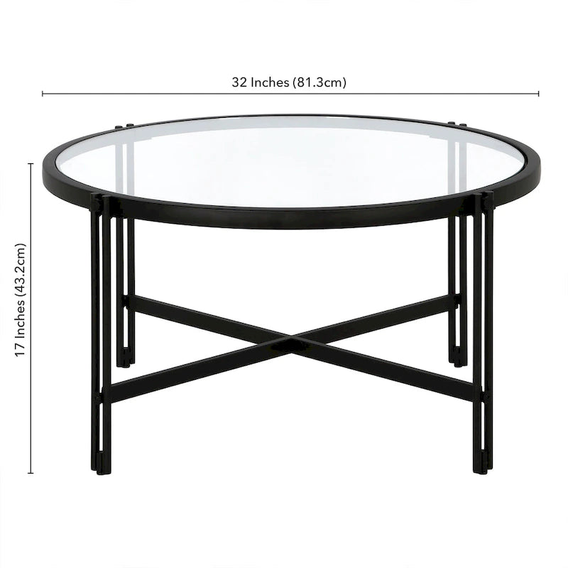 Inez 32 Wide Round Coffee Table