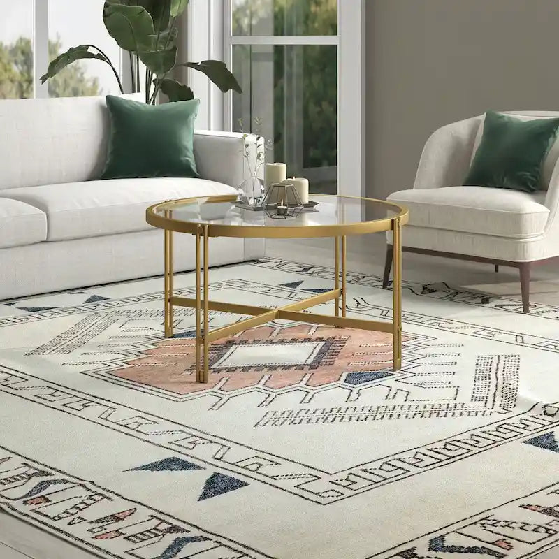 Inez 32 Wide Round Coffee Table
