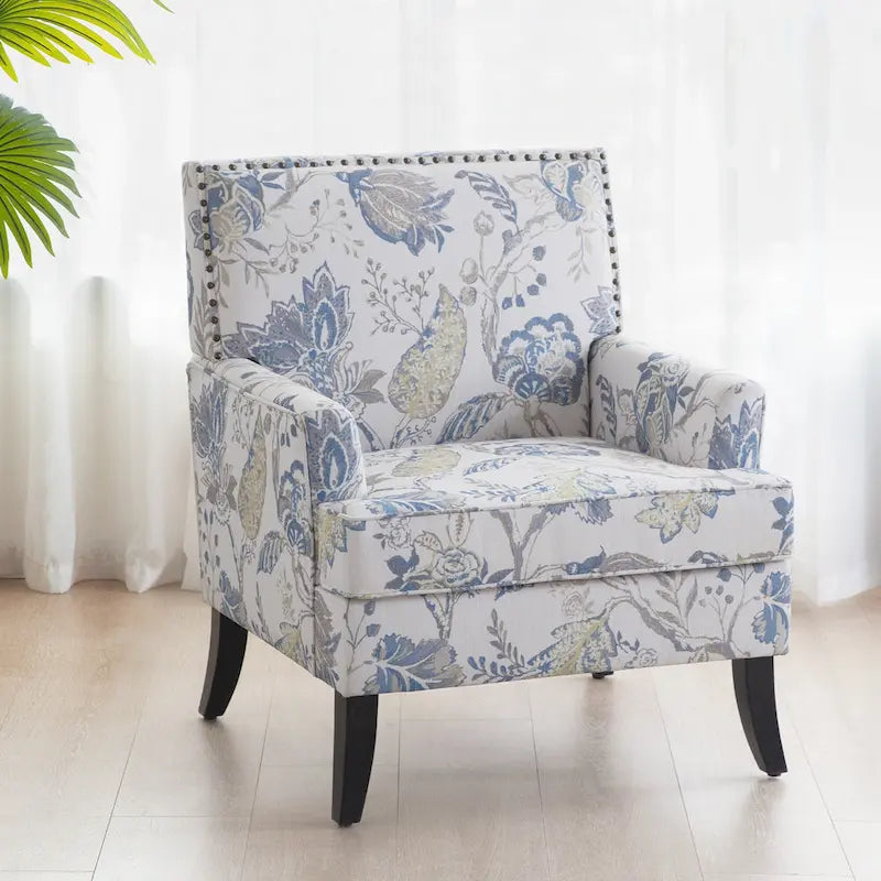 Armchair Accent Chairs with Nailhead Trim Set of 2