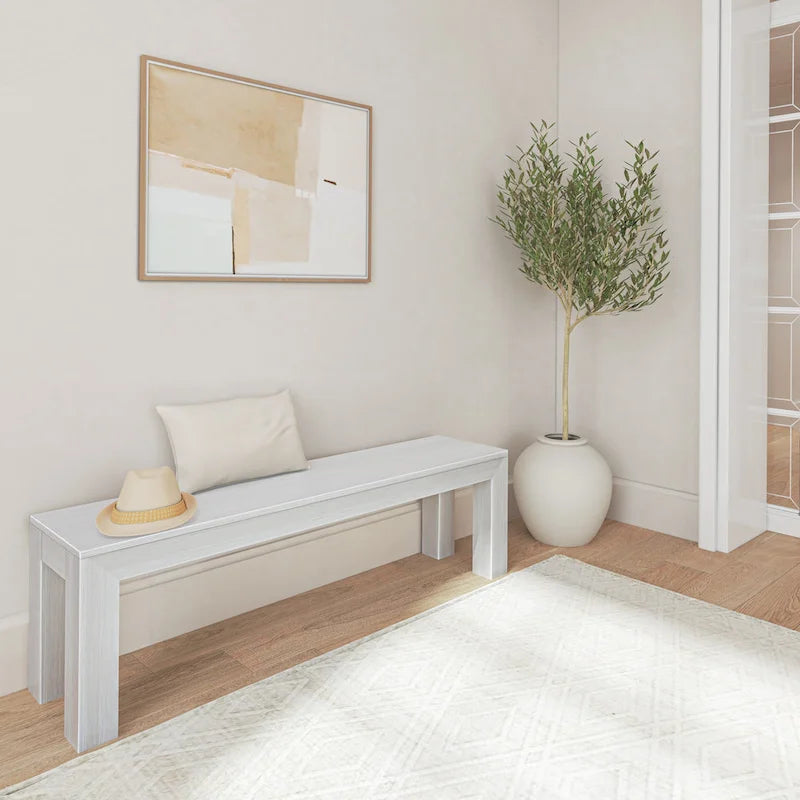 Plank and Beam Solid Wood Modern Dining Bench - 61