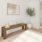 Plank and Beam Solid Wood Modern Dining Bench - 61