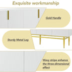 Modern 4-door Sideboard Buffet Cabinet for Dining Room, Living Room, Bedroom, Hallway