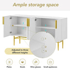 Modern 4-door Sideboard Buffet Cabinet for Dining Room, Living Room, Bedroom, Hallway