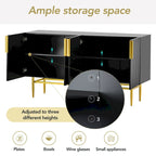 Modern 4-door Sideboard Buffet Cabinet for Dining Room, Living Room, Bedroom, Hallway