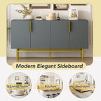 Modern 4-door Sideboard Buffet Cabinet for Dining Room, Living Room, Bedroom, Hallway