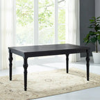Roundhill Furniture Leviton Upholstered Dark Wash Wood 6-piece Dining Set