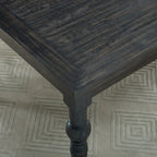 Roundhill Furniture Leviton Upholstered Dark Wash Wood 6-piece Dining Set