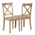 42-54  Farmhouse Round Extendable Dining Table Set for 4