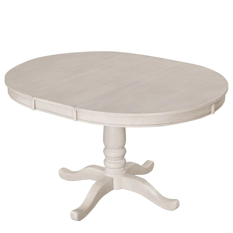 42-54  Farmhouse Round Extendable Dining Table Set for 4