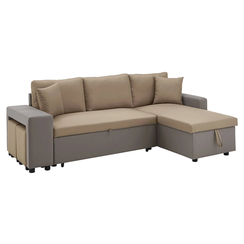 Lorca 2-tone Convertible Sofa with Storage by iNSPIRE Q Modern
