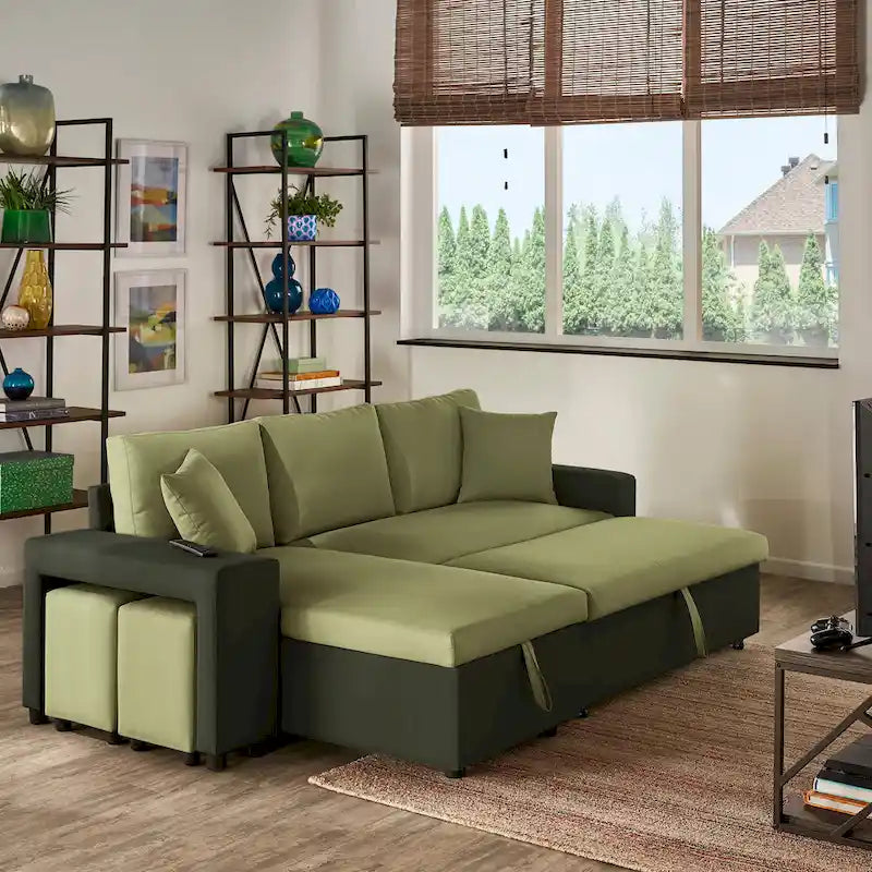 Lorca 2-tone Convertible Sofa with Storage by iNSPIRE Q Modern