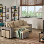 Lorca 2-tone Convertible Sofa with Storage by iNSPIRE Q Modern