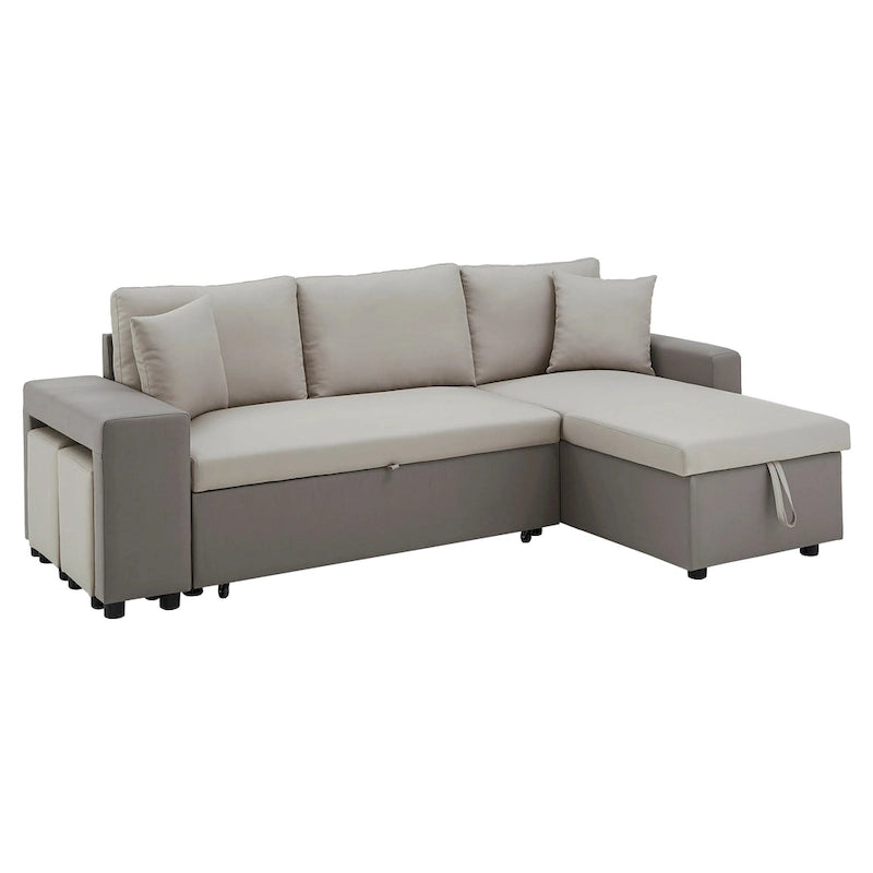 Lorca 2-tone Convertible Sofa with Storage by iNSPIRE Q Modern