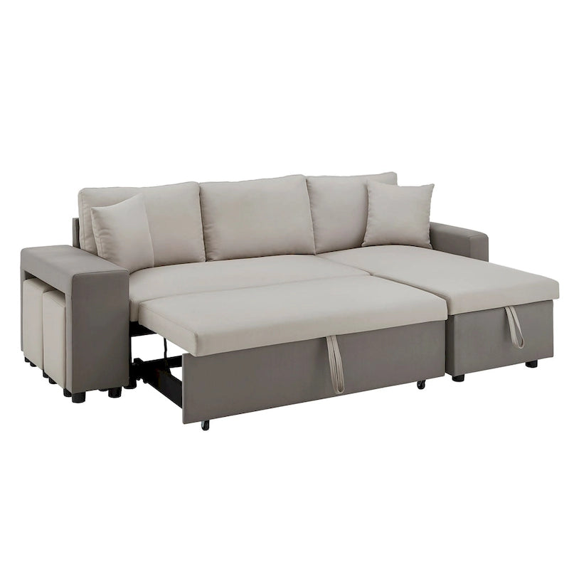Lorca 2-tone Convertible Sofa with Storage by iNSPIRE Q Modern